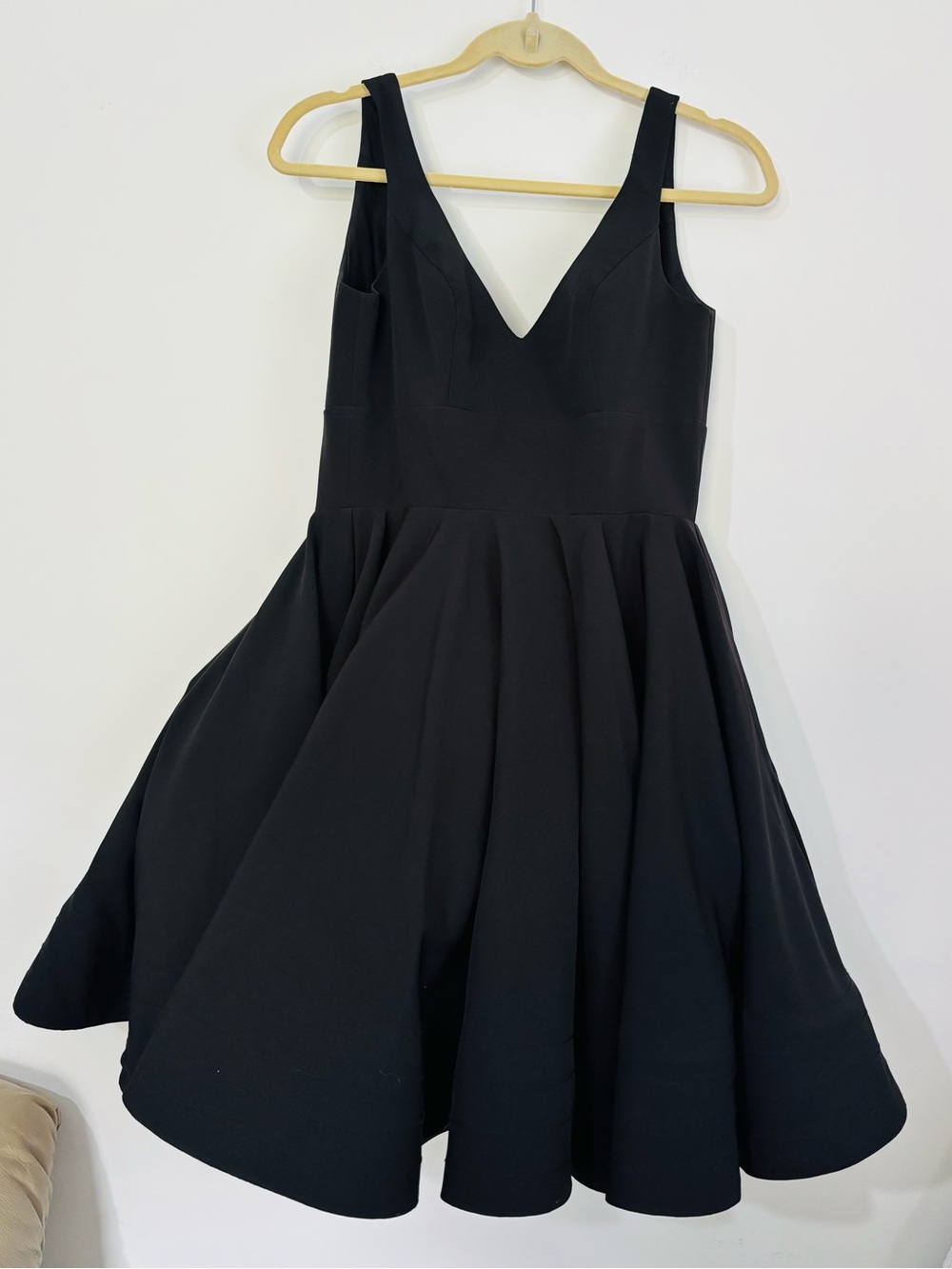 Ieena for Mac Duggal Classic Black Strapless Fit-and-Flare Dress